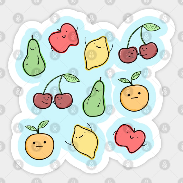 Cute Fruits Sticker by happyfruitsart